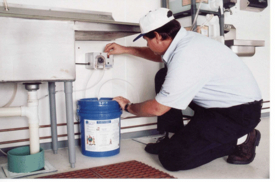 [Servicing a Grease Eradication System]